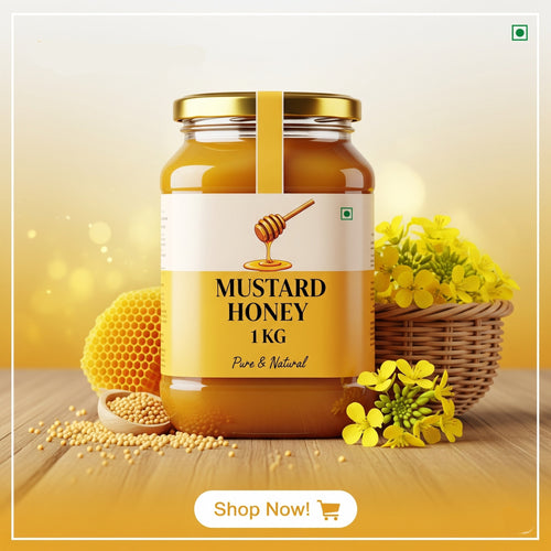 Natural Raw Organic Mustard Honey